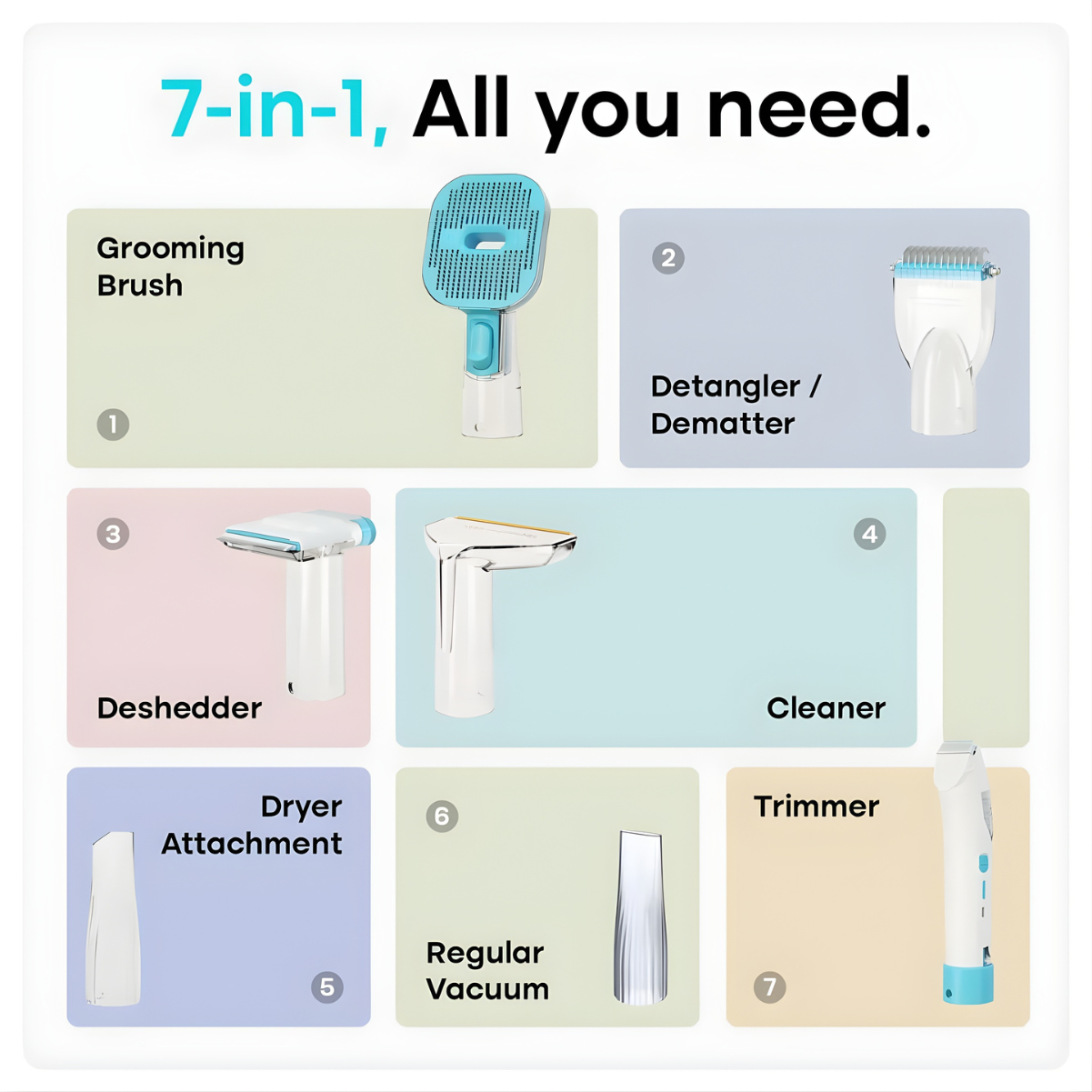 SilentGroom™ Vacuum System